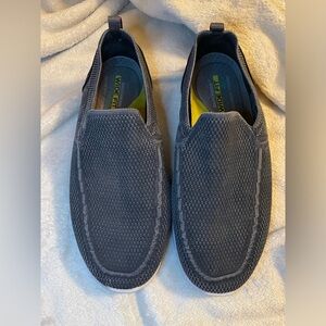 Skechers Mens Mid Top Sneaker Charcoal Gray Hands Free Step In Size 8